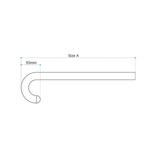 AX43 - 32mm MODULAR GRABRAIL RETURN END - 180° 1 grab rail return end