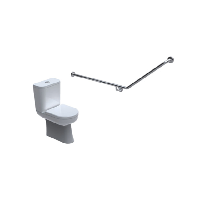 40 degree toilet grab rail