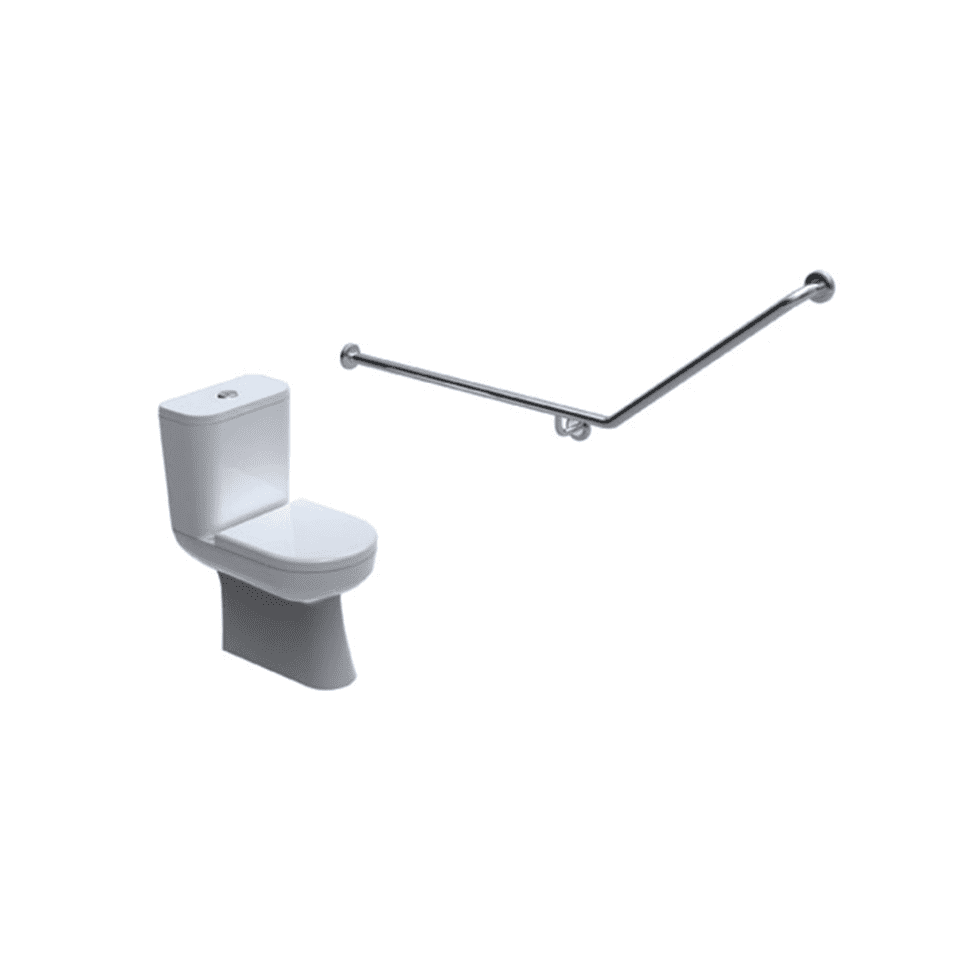 40 degree toilet grab rail