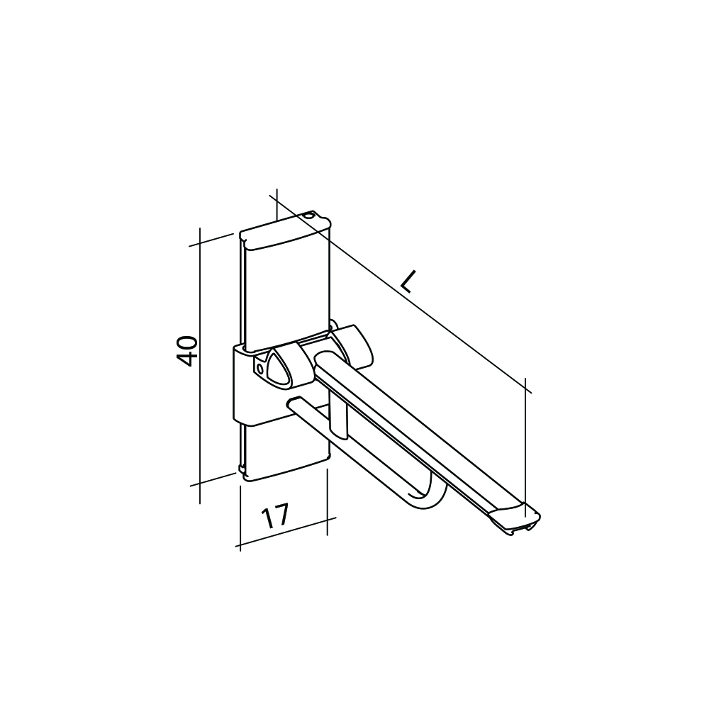 21-131-xx-wall-mounted-lift-up-arm-support-diagram