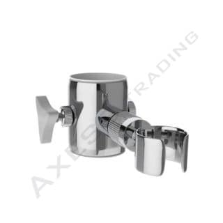 SYSCPRET - HAND SHOWER SET with Sliding Shower Bracket to Fit 32mm Grabrail 1 adjustable shower slider