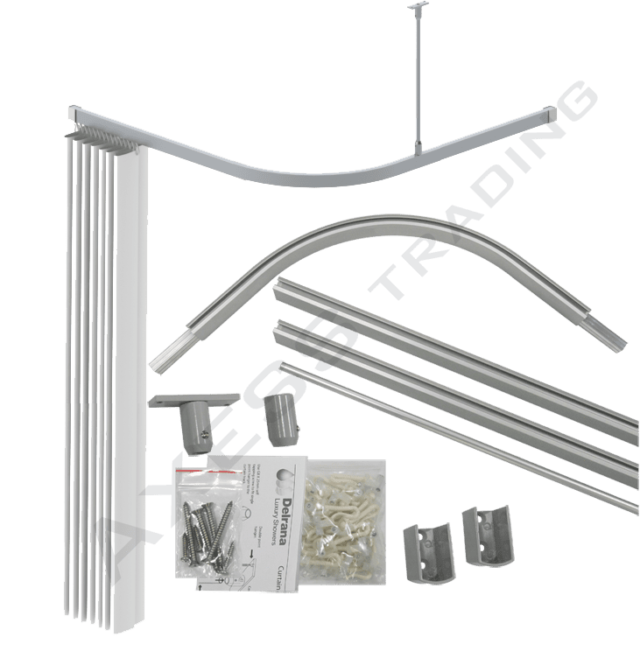 shower curtain track kits