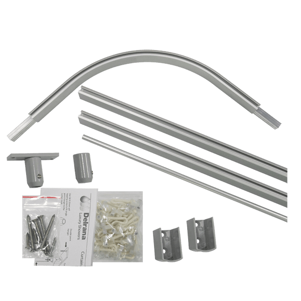 Shower Curtain Rods and Tracks 2 Shower Curtain Rods and Tracks 1