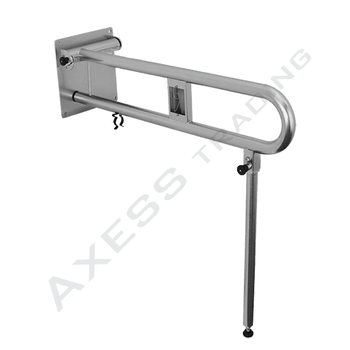 T46 BARIATRIC TOILET DROP DOWN HAND RAIL