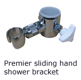 S25CR – INVERTED T SHOWER GRAB RAIL with Vertical Connecta Rail 1